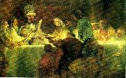 Rembrandt Harmensz Van Rijn batavernas trohetsed till claudius civilis Sweden oil painting artist